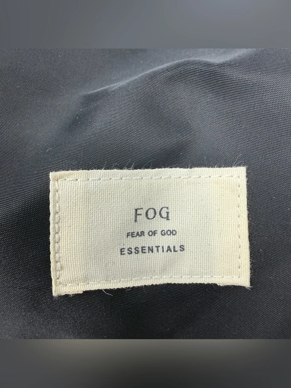 FOG Fear Of God Essentials Duffle Bag Black Nylon 24”x11”x11” Gym Travel Luggage